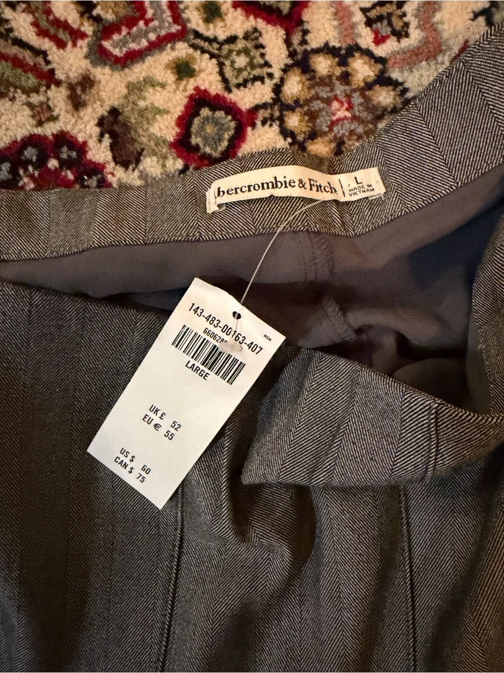 Abercrombie & Fitch Gray Pleated Mini Skort
